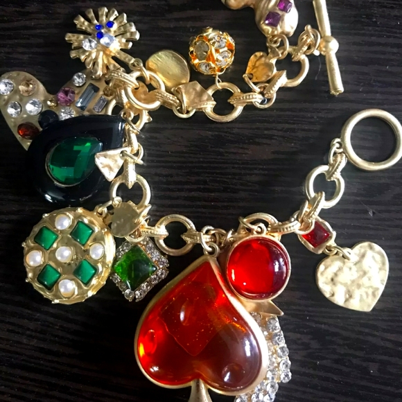 "Charm" Statement Link Charm Bracelet, gold - Picture 4 of 8